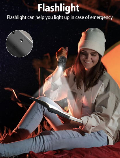 Jazmm Portable AM FM Radio, Battery Operated with 3W Speaker, Flashlight & Earphone Jack, Ideal Gift for All