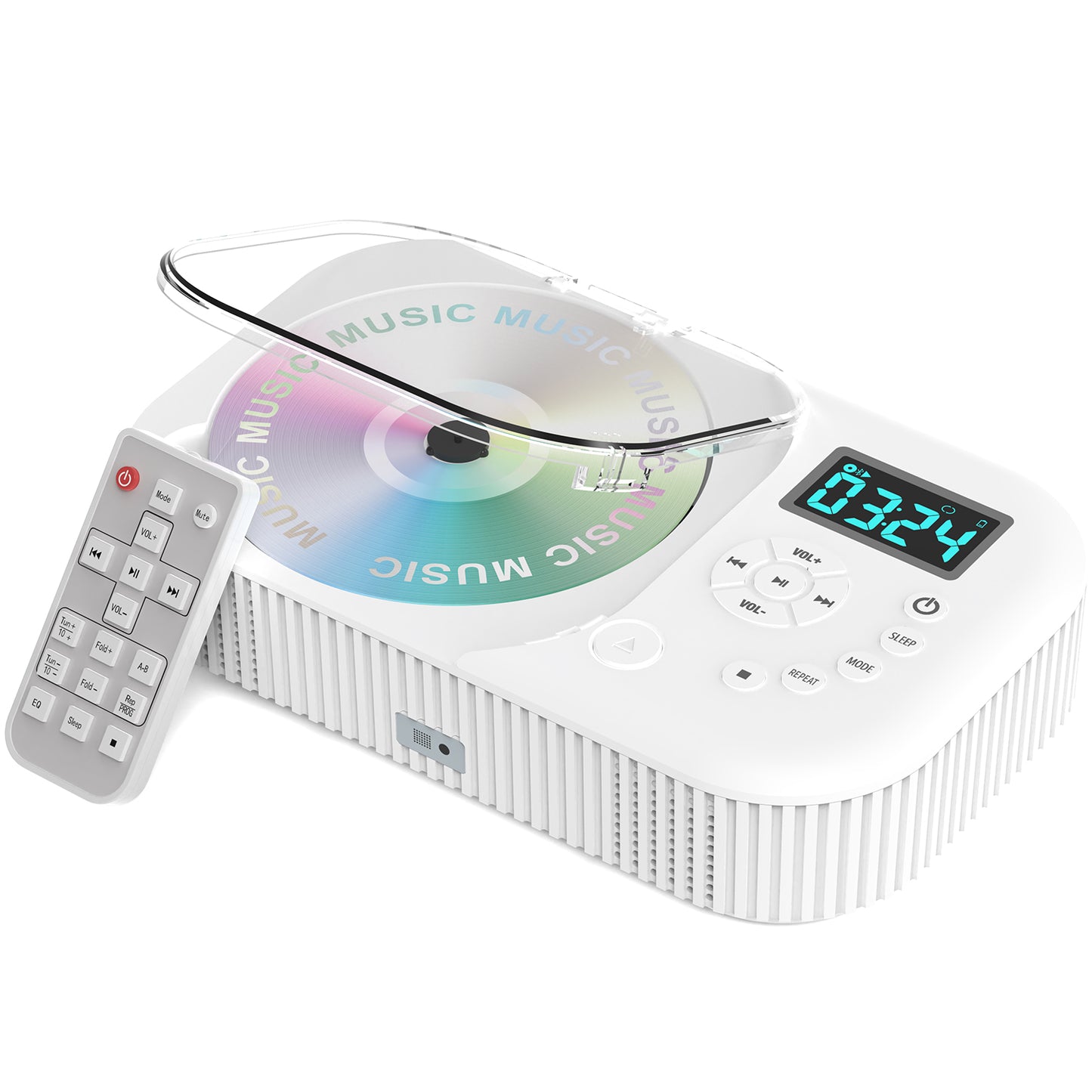 Jazmm Portable CD Player, Rechargeable Bluetooth CD Players for Home & Car