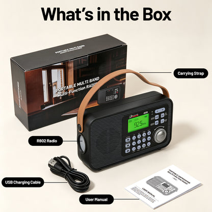 NEW 2026 Portable AM FM Radio with NOAA Weather Alert, AA Battery Backup, 10W Loud Speaker Tabletop Transistor Radio